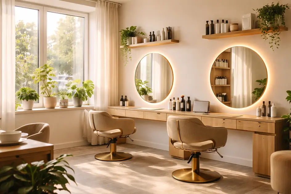 Salon fryzjerski z głośnikiem na półce - legalna muzyka w lokalu bez ZAiKS